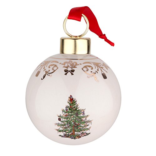 Spode Christmas Tree Bauble Ornament, Large, Gold