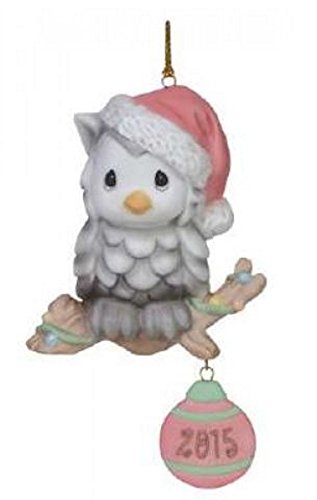 Precious Moments Inc. 151007 Owl Be Home for Christmas 2015 Dated Ornament