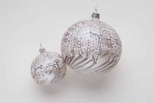 Christina’s World Winter Morning Hand-Painted Glass Christmas Ornament, 100mm
