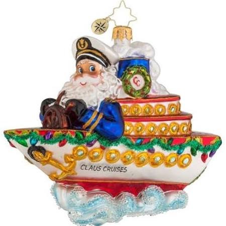 Cruise Along with Claus Ornament by Christopher Radko
