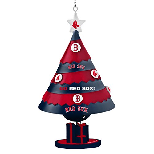 MLB Boston Red Sox Tree Bell Ornament, Red, 5″