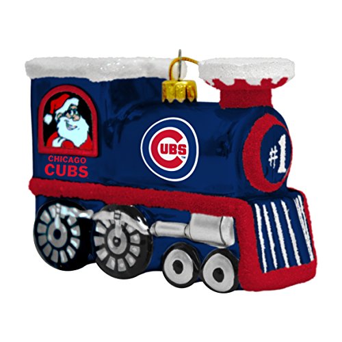 MLB Chicago Cubs Train Ornament, 3.75″, Blue