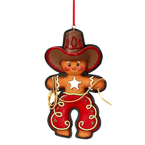 Kurt Adler Gingerbread Cowboy Christmas Ornament