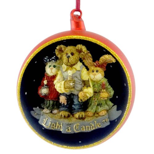 Boyds Bears Resin CHANDLER, CONSTANCE AND FELICITY 25723 Christmas Cat Ornament