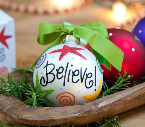 Coton Colors Christmas Ornament – Believe