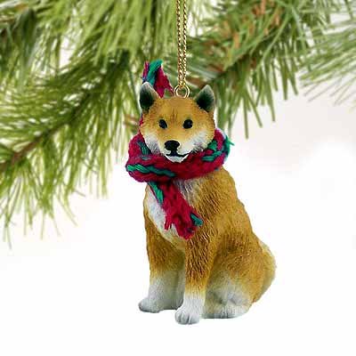 1 X Shiba Inu Miniature Dog Ornament