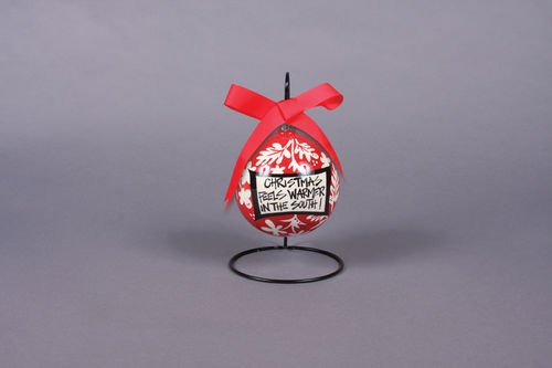 Christmas Feels Warmer In The South with Bow Haning Tree Ornament