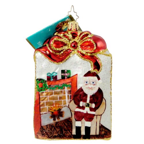 Christopher Radko TREASURE TOTE Glass Ornament Christmas Bag Purse