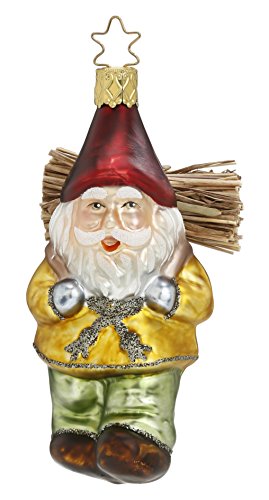 Busy Gnome, #1-079-15, from the 2015 Fairytales Collection by Inge-Glas Manufaktur; Gift Box Included