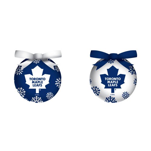 Toronto Maple Leafs Boxed LED Ornament Set