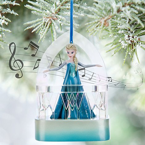 Disney Frozen Elsa Singing Musical Sketchbook Ornament 2015