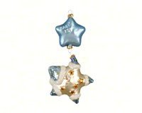 Margaret Cobane Glass Ornament – Twinkle Baby’s First Christmas Blue