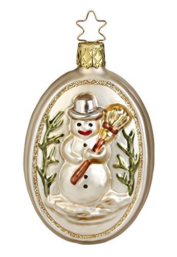 Vintage Snowman, #1-040-15, from the 2015 Vintage Christmas Collection by Inge-Glas Manufaktur; Gift Box Included