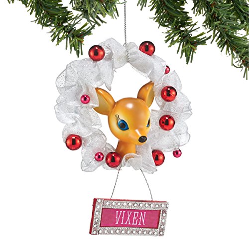 Department 56 Reindeer Tales Vixen Wreath Ornament