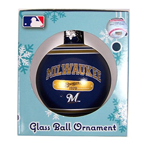Milwaukee Brewers Official MLB 2014 Year Plaque Christmas Ball Ornament by Forever Collectibles