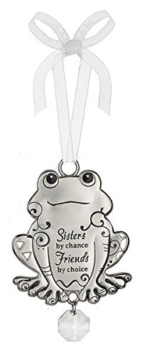 Sisters By Chance Friends By Choice – Beautiful Blessings Frog Ornament by Ganz