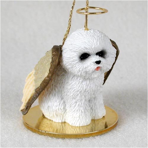 Bichon Frise Angel Dog Ornament