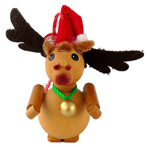 Steinbach Handmade in Germany Rudolph the Red Nosed Reindeer Christmas Tree Ornament