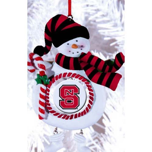 NC State University Jolly Snowman Christmas Ornament