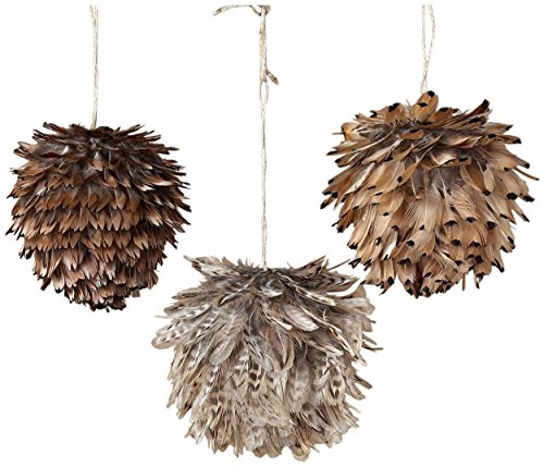Sage & Co. Feather Ball Ornament