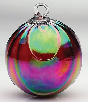 Glass Eye Studios Classic Ruby Draped Ornament