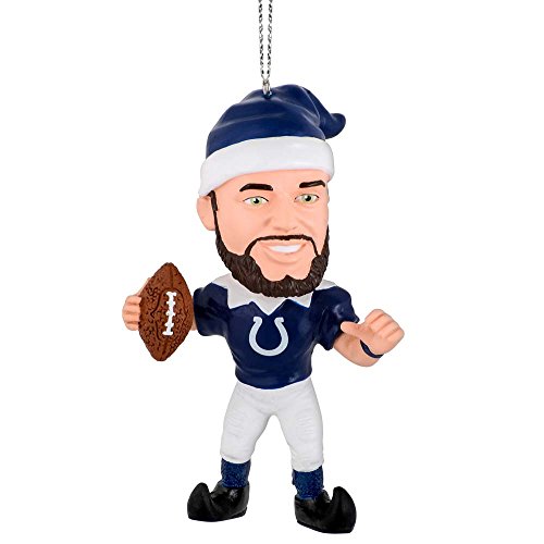 Andrew Luck #12 Indianapolis Colts 4″ Elf Player Resin Xmas Tree Ornament NFL