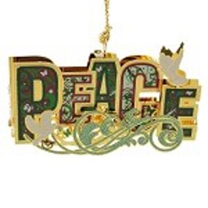 ChemArt 3″ Collectible Keepsakes Peace Christmas Ornament