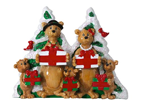 Rudolph & Me Bear Family Christmas Figurine (5-Members)