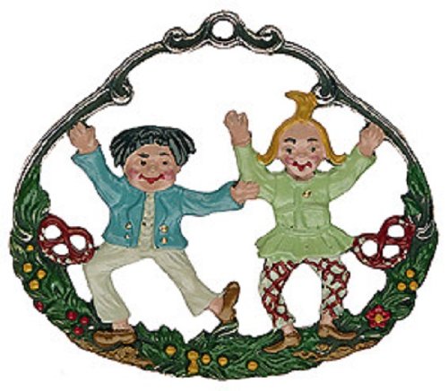 Max and Moritz German Pewter Christmas Tree Ornament