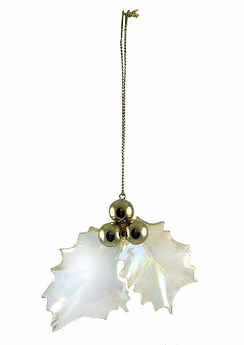Mistletoe & Holly Ornament – Iridescent Design