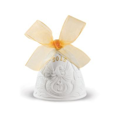 2015 Lladro Porcelain Annual Bell Christmas Ornament Redeco Gold Finish by Lladro