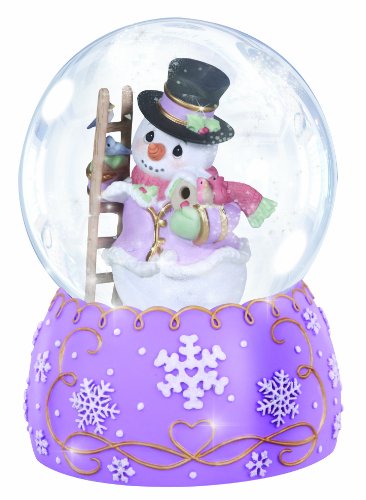 Precious Moments Annual Snowman with Winter Birds Waterball