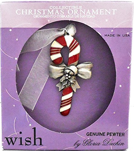Gloria Duchin Candy Cane Genuine Pewter Collectible Christmas Ornament