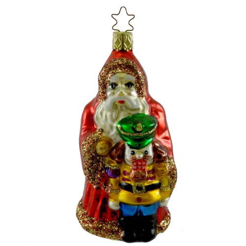 Inge Glas SANTAS SPECIAL NUTCRACKER Blown Glass Ornament Christmas 117504