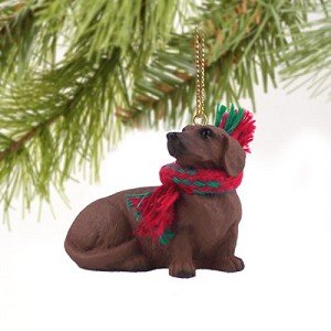 Dachshund Miniature Dog Ornament – Red