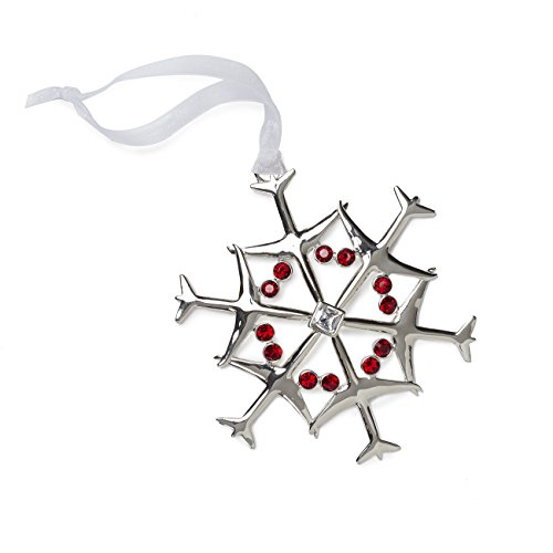 2015 Jet Snowflake Ornament – Silverplate/Crystal