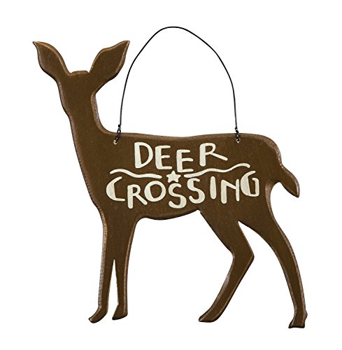 Deer Crossing Ornament Primitives by Kathy