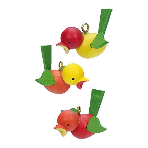 11-0023 – Christian Ulbricht Ornament – Birds (No Strings) – .5″”H x 1.5″”W x 1″”D