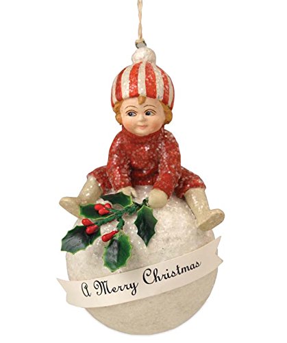 Bethany Lowe Child on Snowball Ornament TD1358