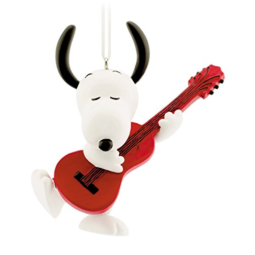 Hallmark Peanuts Snoopy with Guitar Christmas Ornament