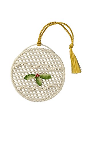Belleek Basket Bauble Ornament