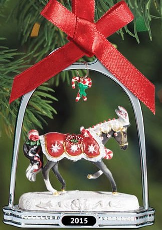 BREYER ★ PEPPERMINT KISS STIRRUPORNAMENT ★ 2015 HOLIDAY HORSE ★ LIMITED EDITION