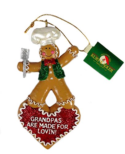 Retired Kurt Adler *Grandpa’s Are Made for Lovin’* Gingerbread Ornament …