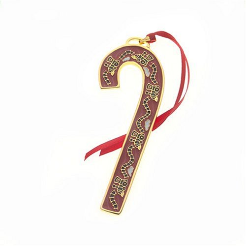 Wallace Limited Collector’s Edition Annual Ornaments, 2004 24th Edition Goldplated and Enamel Candy Cane