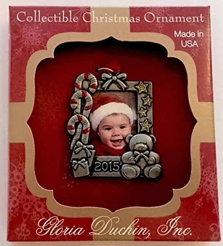 Gloria Duchin 2015 Baby’s First Christmas Photo Ornament
