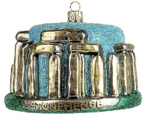 Stonehenge Travel Polish Glass Christmas Ornament