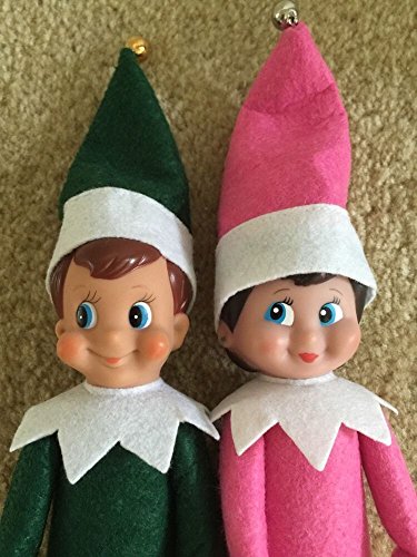 CYNDIE Hot Sale New Hot Elf on The Shelf Plush Dolls Girl Boy Figure Novelty Toys Christmas Best Price Gift One Set(2 pieces)