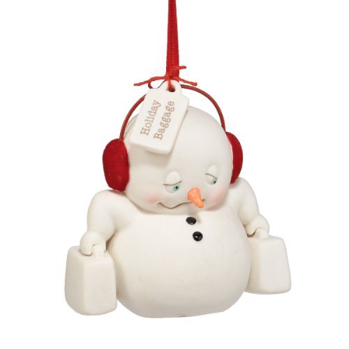 Department 56 Snow Pinions Holiday Baggage Ornament, 3-Inch