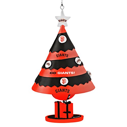 MLB San Francisco Giants Tree Bell Ornament, Black, 5″