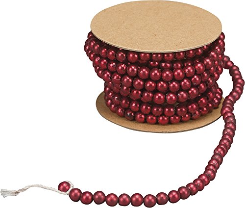 Mini Red Bead Garland 6′ Long by Primitives By Kathy